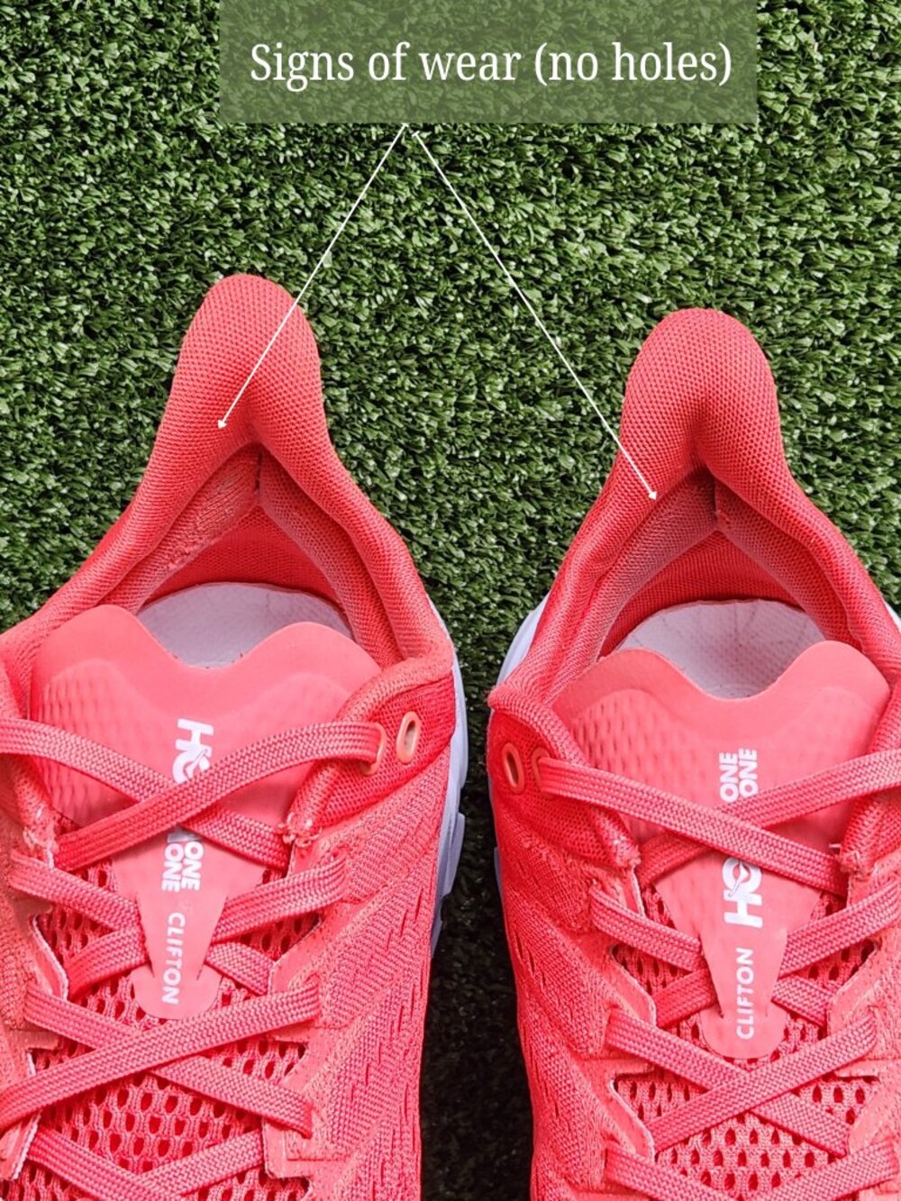 Hoka Clifton Edge Women’s Running Shoe - Coral/White - Picture 13 of 16